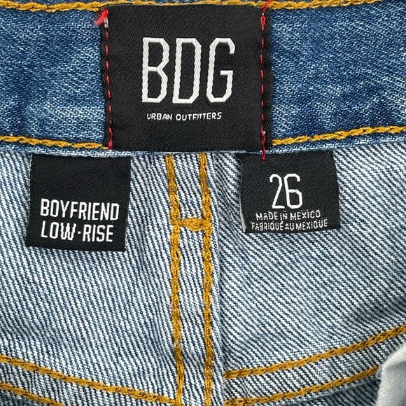 Urban Outfitters x BDG Cutoffs Distressed Blue Denim Jean Shorts Mid Rise | 26 - Picture 4 of 8